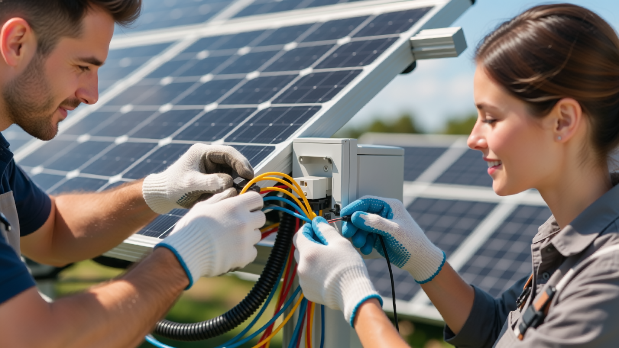 Solar panel installation
